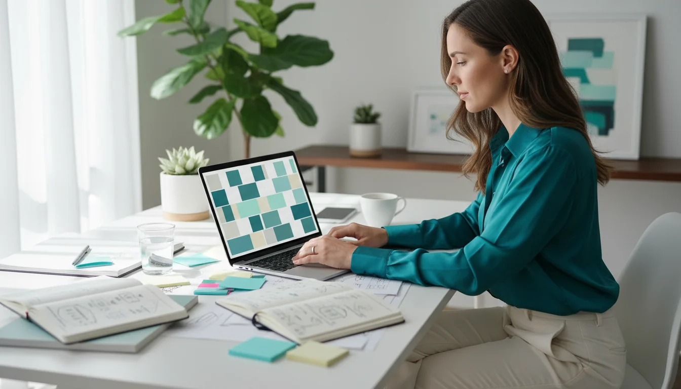 Project manager che definisce strategia e requisiti per progettazione sito web