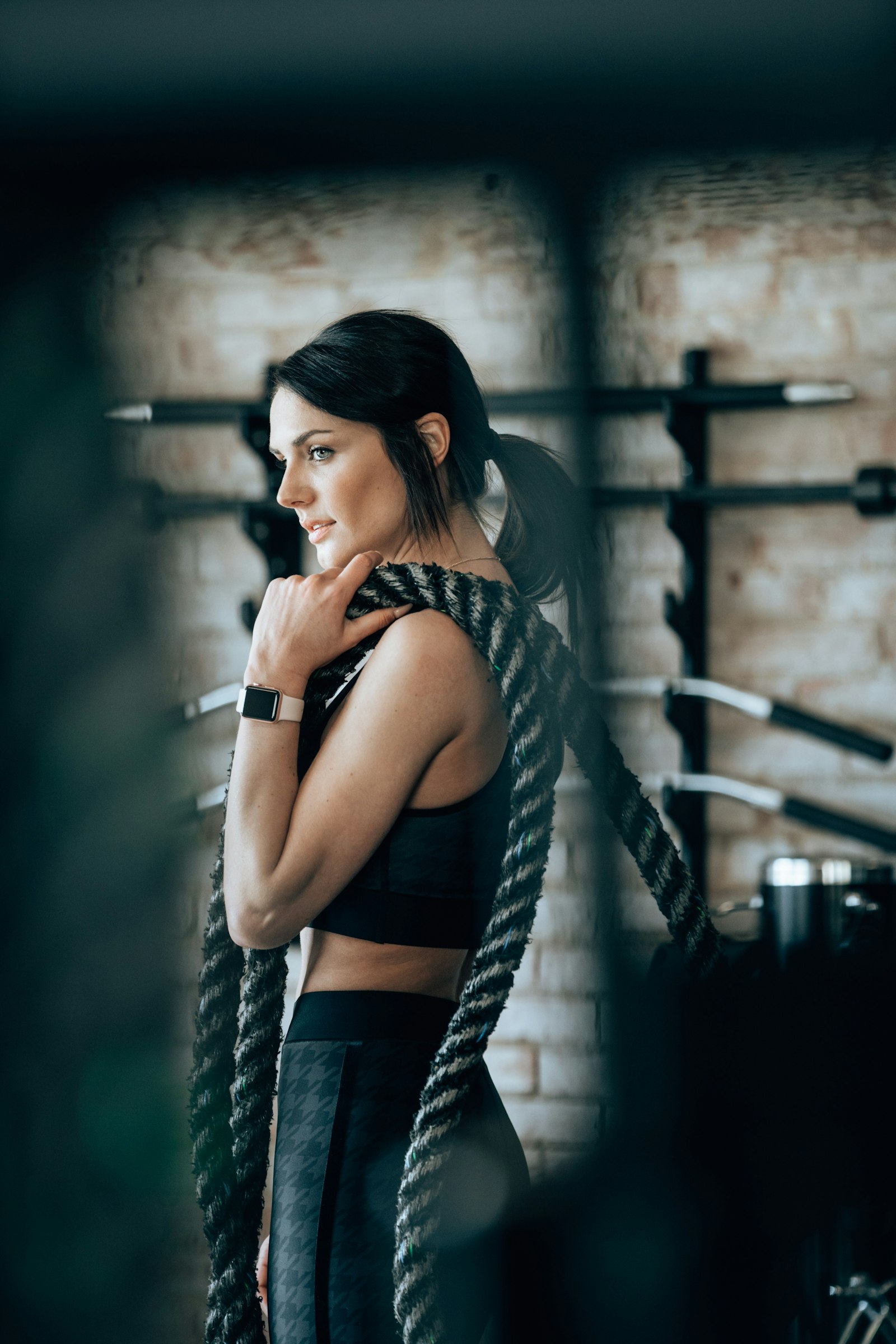 Personal trainer professionista nel suo studio