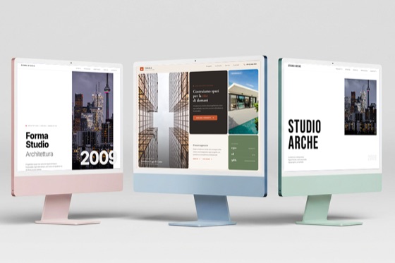 Template sito web per architetto