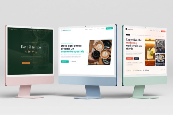 Template sito web per bar