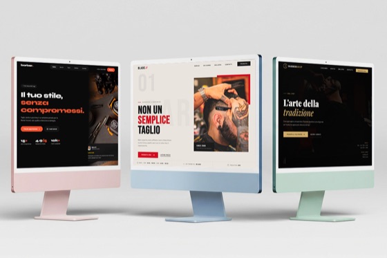Template sito web per barbiere
