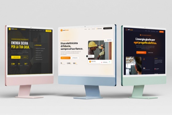 Template sito web per elettricista