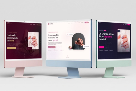 Template sito web per nail artist