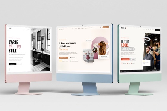 Template sito web per parrucchiere
