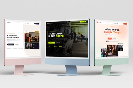 Template sito web per personal trainer